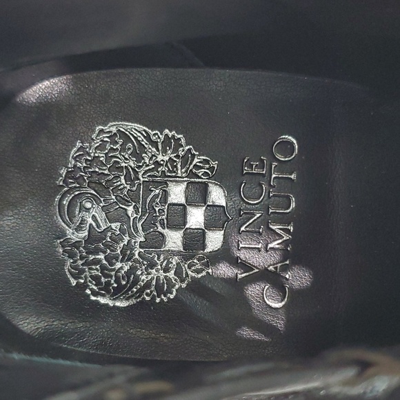 Vince Camuto Womens Pandormia Black Suede  Exposed Ankle Boots Size 8.5 - Picture 10 of 11